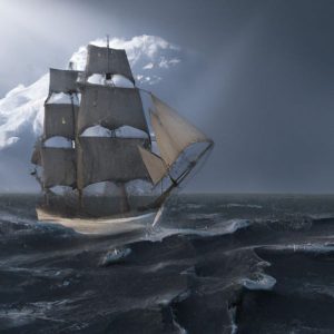 How did sailing ships survive storms