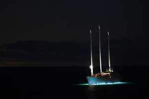 Sailing at night