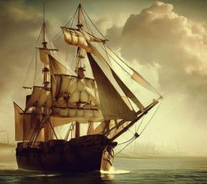 how did sailing ships leave port