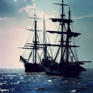 how did sailing ships repair their masts at sea