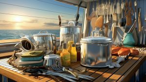essential kitchen utensils for cooking while sailing